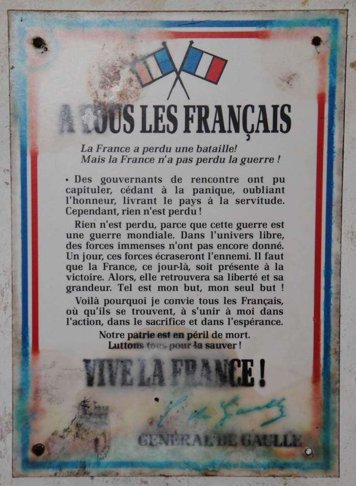 affichette Vive la France