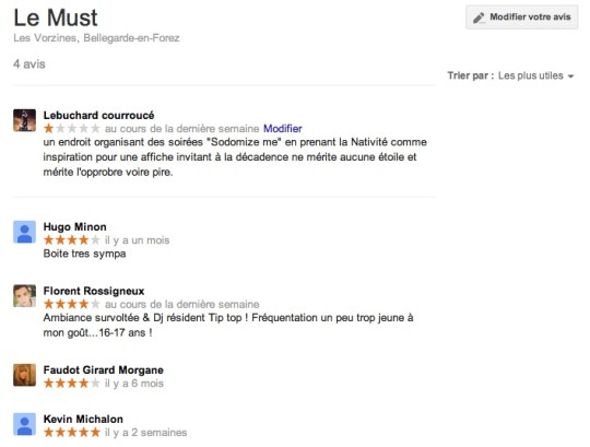 avis google Lebuchard 22-12-2013