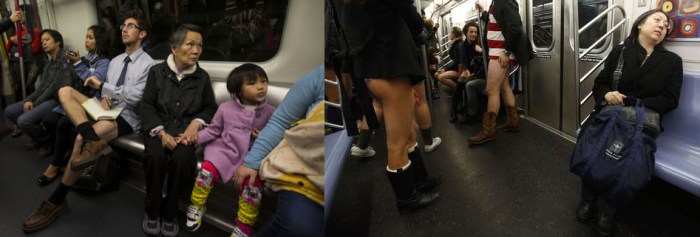 Dames gênées dans le métro