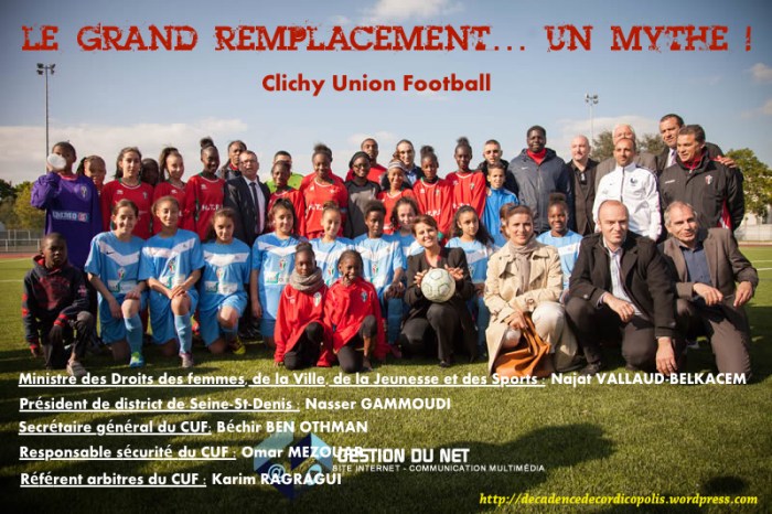 montage Najat Vallaud-Belkacem grand remplacement