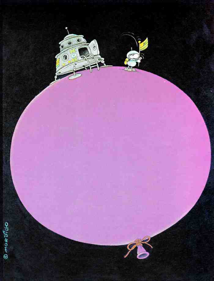 Mordillo Drapeau ballon 1978