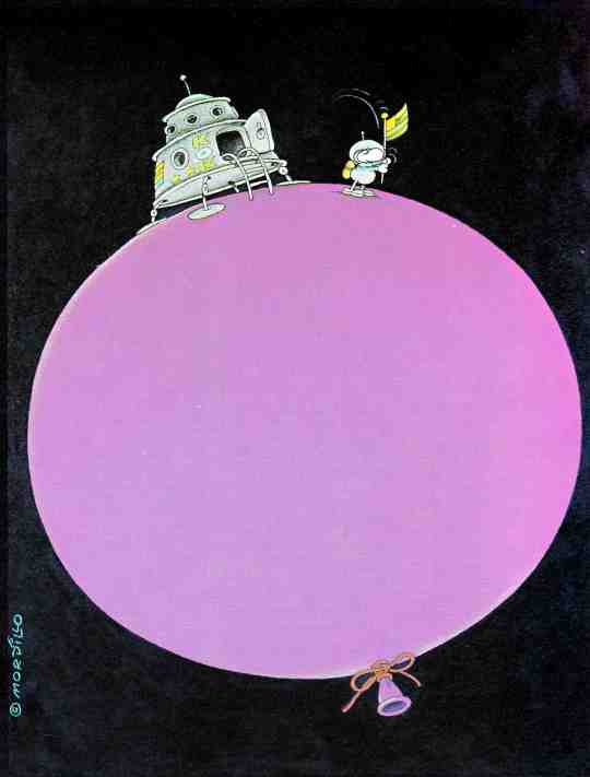 Mordillo Drapeau ballon 1978