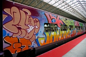 décoration Thalys par JonOne