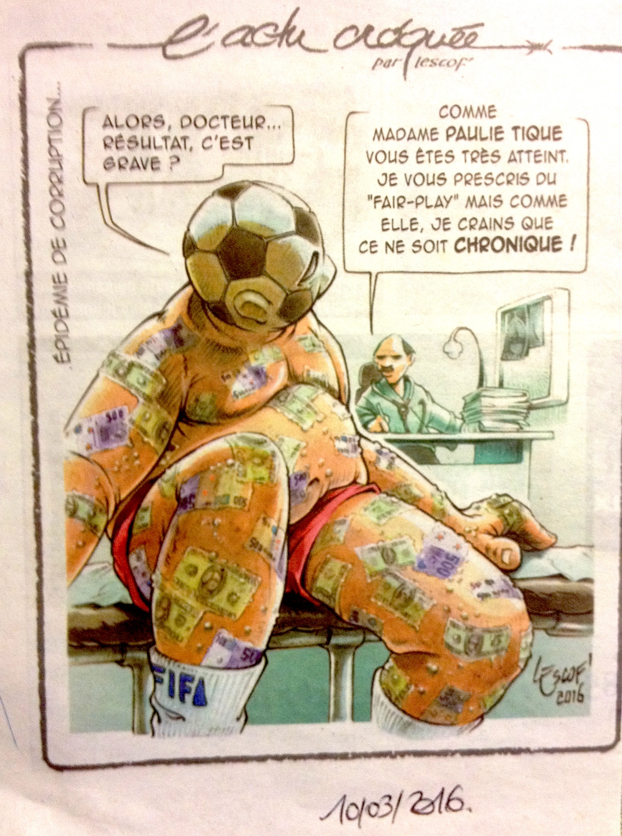 épidémie de corruption 10-03-2016