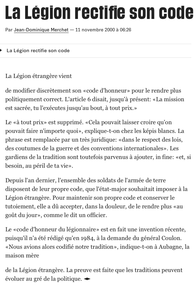 article Libé 11-11-2000