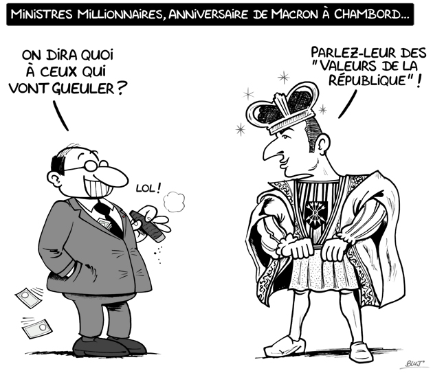Bluj_dessin_Anniversaire_Macron-Chambord-dessin
